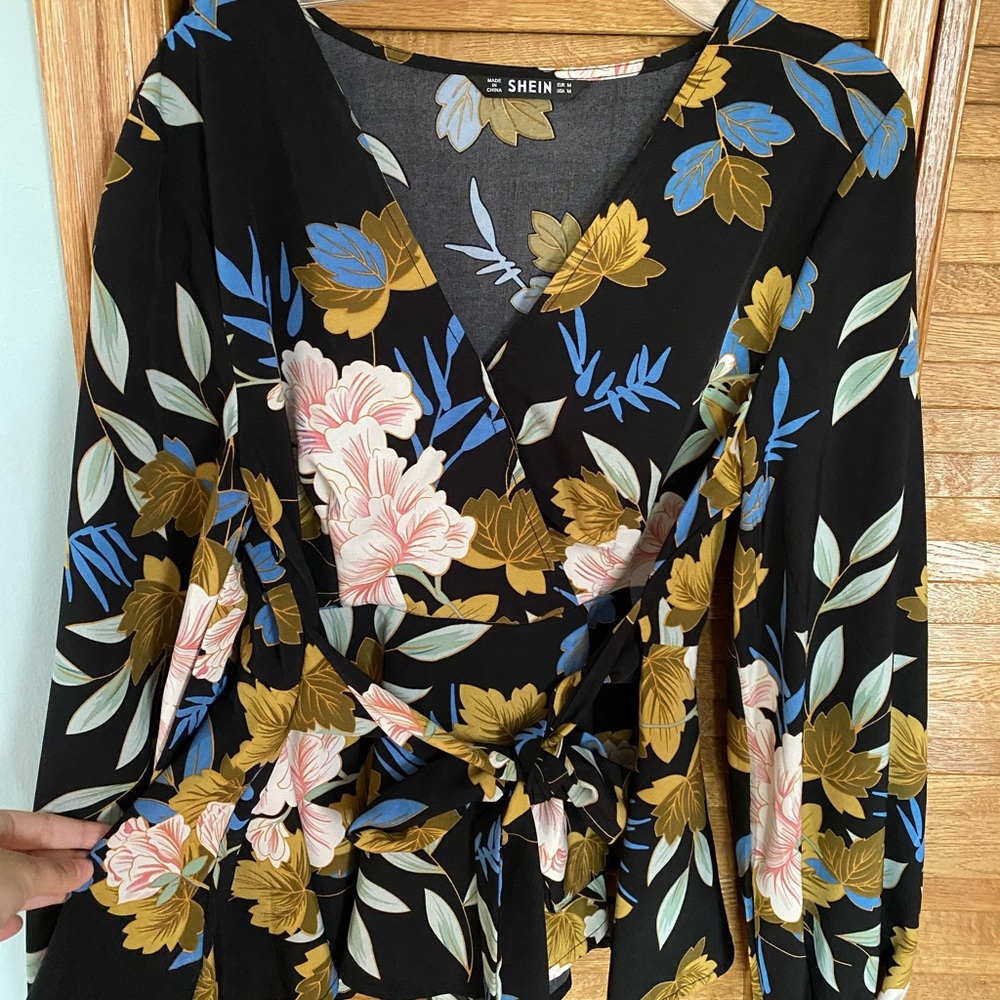 Shein Floral Blouse
